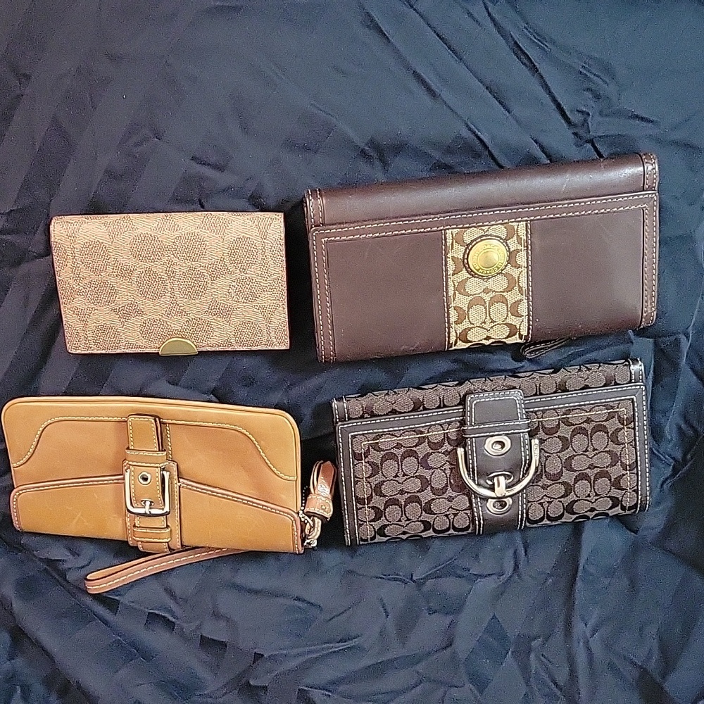 Coach wallets and wristlet